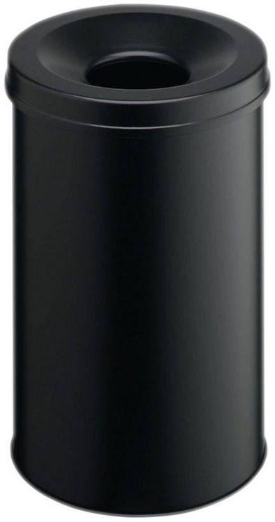 Produktbild: Durable Safe 330601 Papierkorb 30l (&Oslash; x H) 315mm x 492mm Metall Schwarz 1St.