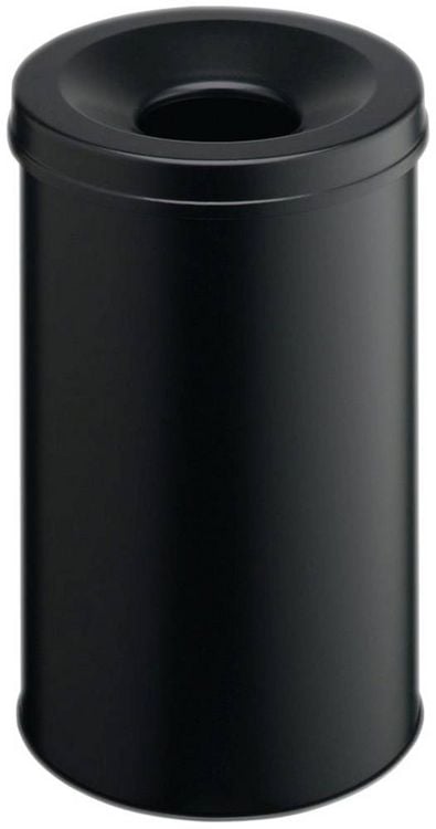 Produktbild: Durable Safe 330601 Papierkorb 30l (&Oslash; x H) 315mm x 492mm Metall Schwarz 1St.