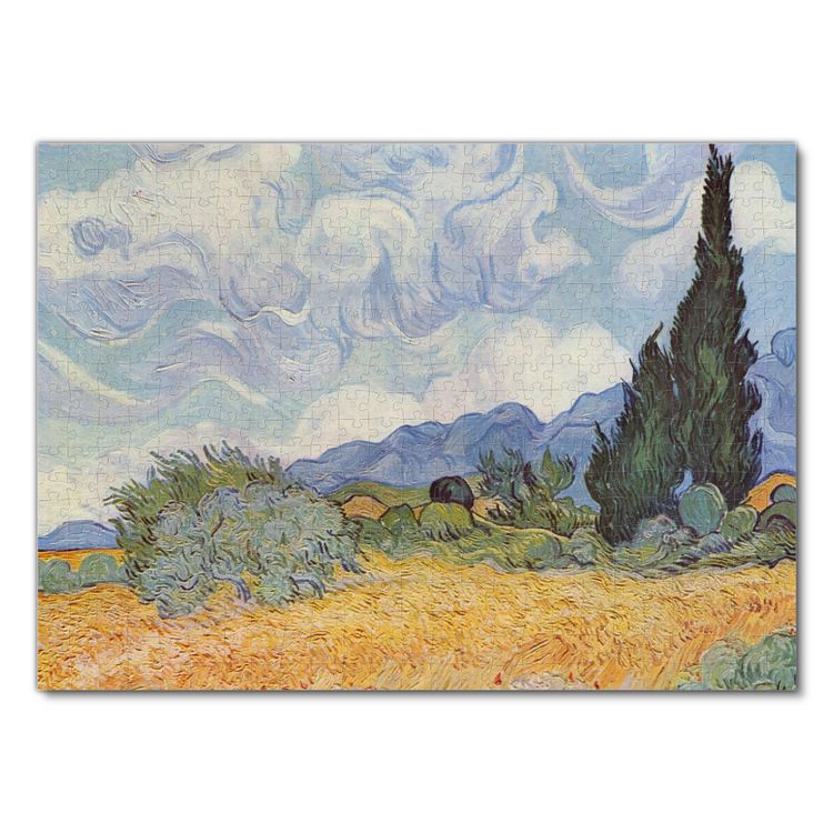 Produktbild: Lais Puzzle Vincent Willem van Gogh - Getreidefeld mit Zypressen 500 Teile