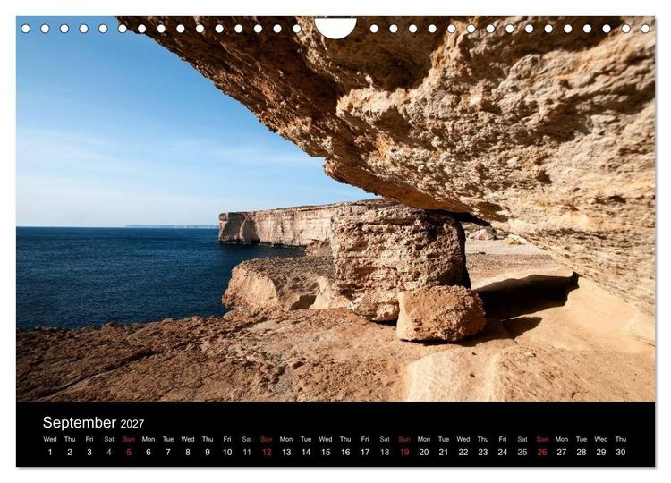 Produktbild: Malta. The sunny island full of charm. (Wall Calendar 2027 DIN A4 landscape), CALVENDO 12 Month Wall Calendar