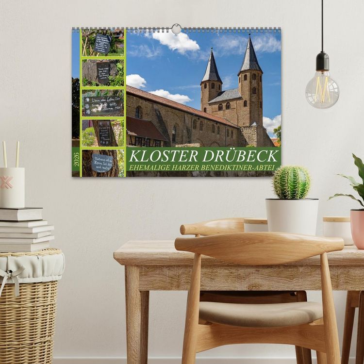 Produktbild: Kloster Dr&uuml;beck-Ehemalige Harzer Benediktiner-Abtei (Wandkalender 2026 DIN A3 quer), CALVENDO Monatskalender