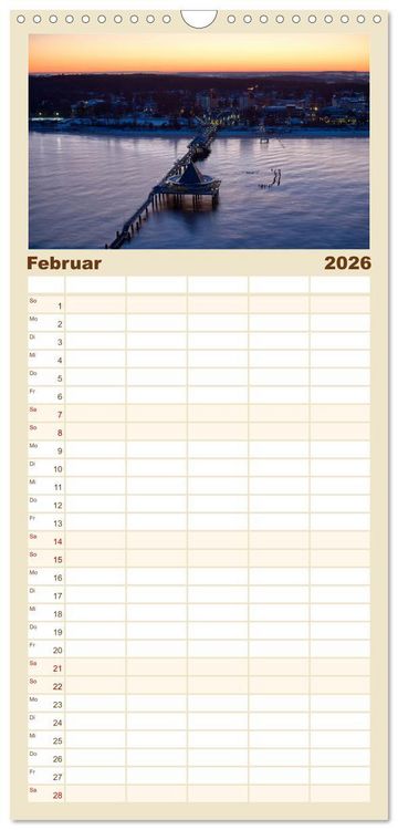 Produktbild: Familienplaner 2026 - &Auml;stehtik von oben mit 5 Spalten (Wandkalender, 21 x 45 cm) CALVENDO