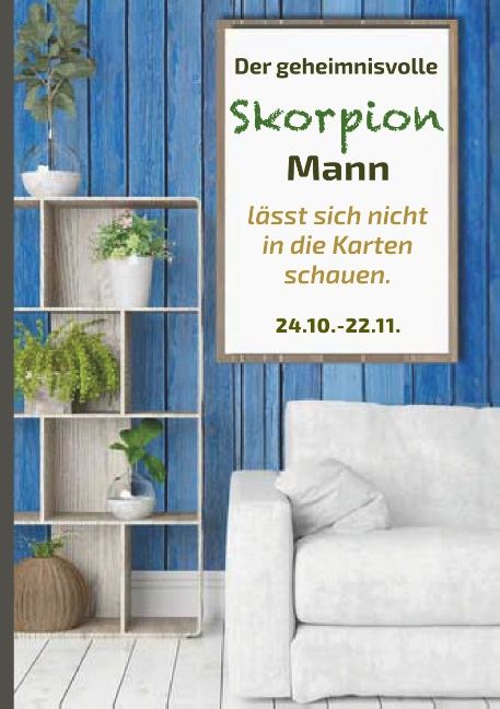 Produktbild: Der geheimnisvolle Skorpion Mann l&auml;sst sich nicht in die Karten schauen