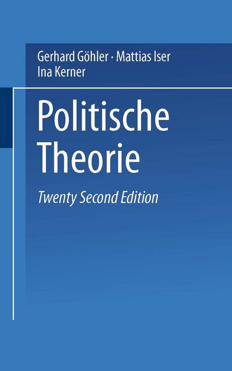 Produktbild: Politische Theorie