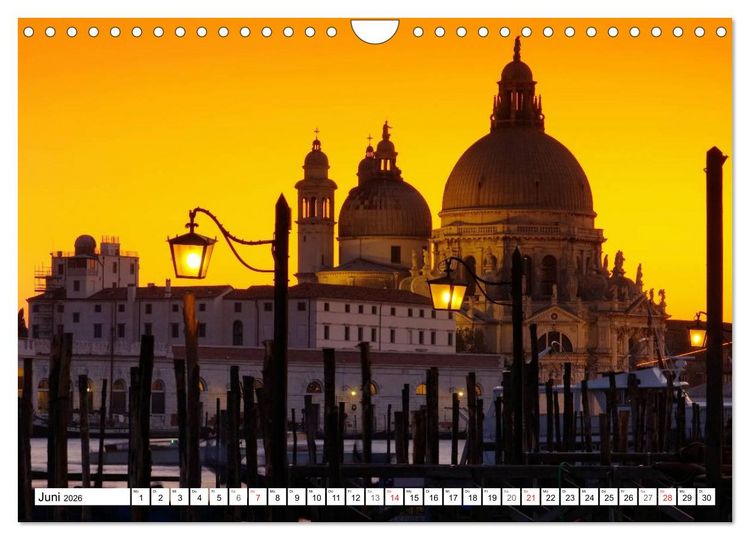 Produktbild: Venedig - Die traumhaft sch&ouml;ne Lagunenstadt (Wandkalender 2026 DIN A4 quer), CALVENDO Monatskalender