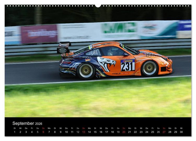 Produktbild: Auto - Bergrennen (Wandkalender 2026 DIN A2 quer), CALVENDO Monatskalender