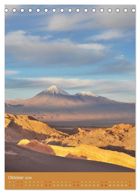 Produktbild: Erlebe mit mir die Atacama (Tischkalender 2026 DIN A5 hoch), CALVENDO Monatskalender