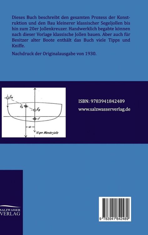 Produktbild: Konstruktion und Bau von Segeljollen