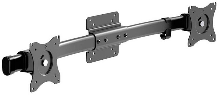 Produktbild: Neomounts Monitor-Tischhalterung FPMA-CB100BLACK 2 Display(s) 25,4 cm (10") - 68,6 cm (27") Schwarz Neigbar