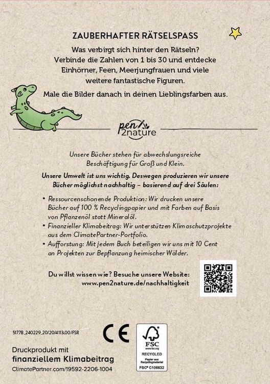 Produktbild: Von Punkt zu Punkt Zauberwelt. Mit Zahlen von 1 bis 30.