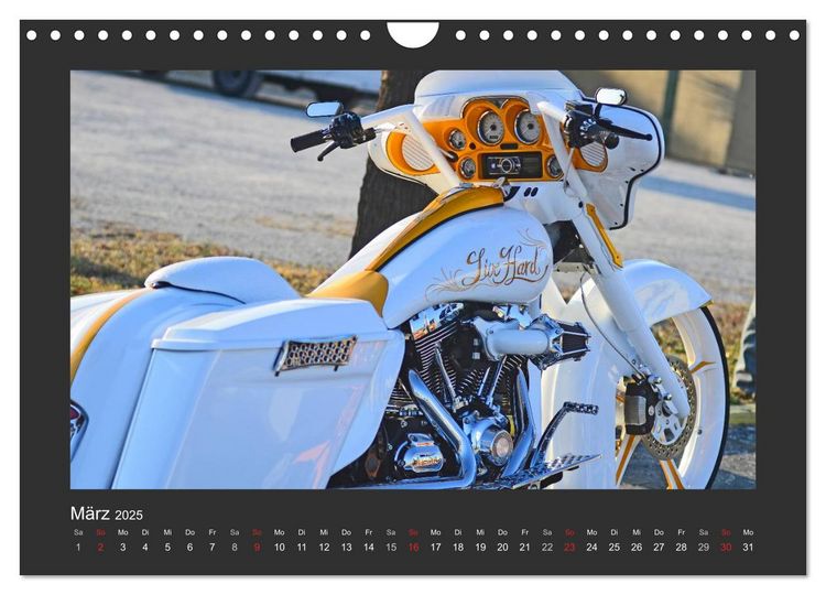 Produktbild: BEST OF HARLEY-DAVIDSON BAGGER-STYLE (Wandkalender 2025 DIN A4 quer), CALVENDO Monatskalender