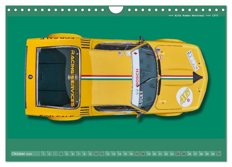 Produktbild: Tourenwagen Classics (Wandkalender 2026 DIN A4 quer), CALVENDO Monatskalender