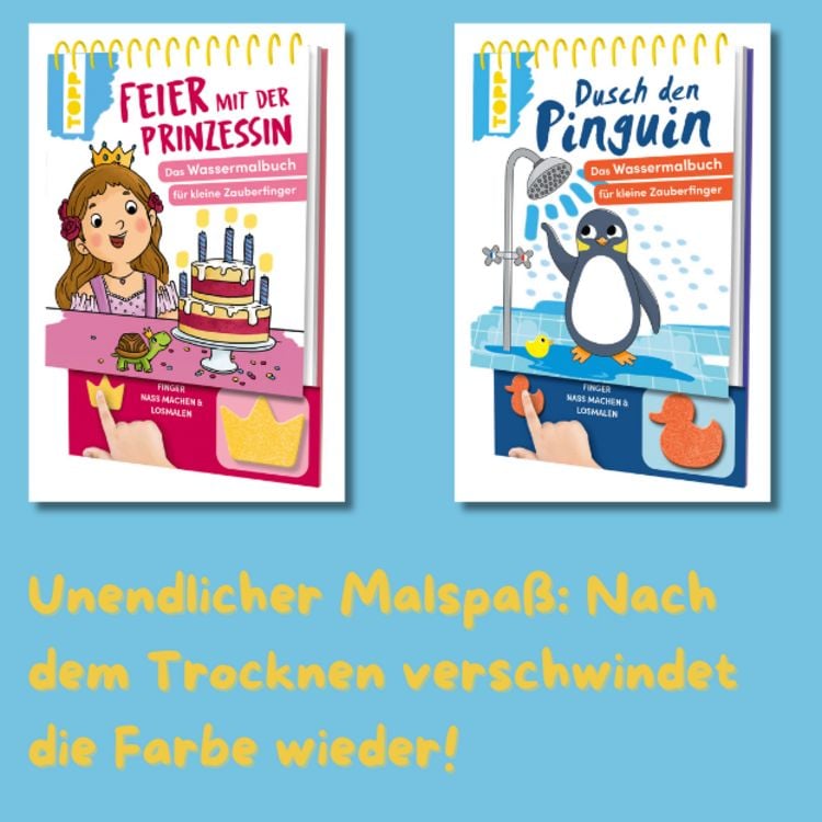 Produktbild: Feier mit der Prinzessin. Das Wassermalbuch zum Mitmachen