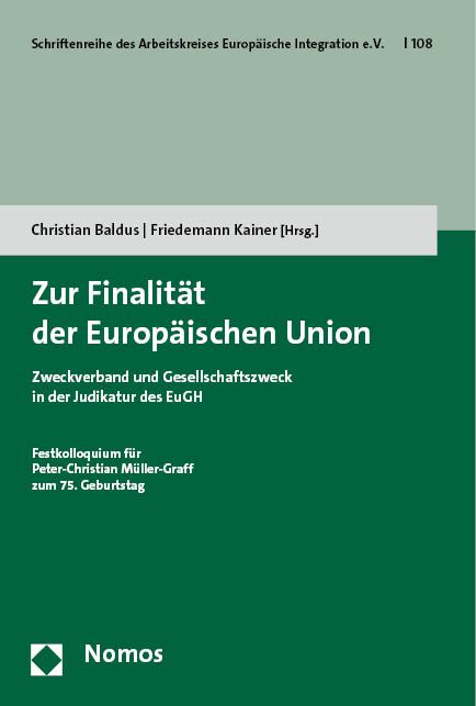 Produktbild: Zur Finalit&auml;t der Europ&auml;ischen Union