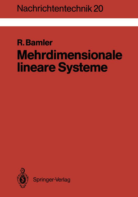 Produktbild: Mehrdimensionale lineare Systeme