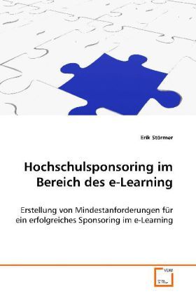 Produktbild: St&ouml;rmer Erik: Hochschulsponsoring im Bereich des e-Learning