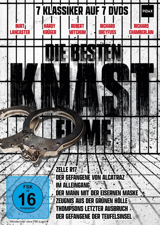 Produktbild: Die besten Knastfilme / 7 Klassiker des Gef&auml;ngnisfilms mit absoluter Starbesetzung [7 DVDs]