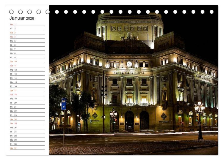 Produktbild: Metropole Barcelona (Tischkalender 2026 DIN A5 quer), CALVENDO Monatskalender
