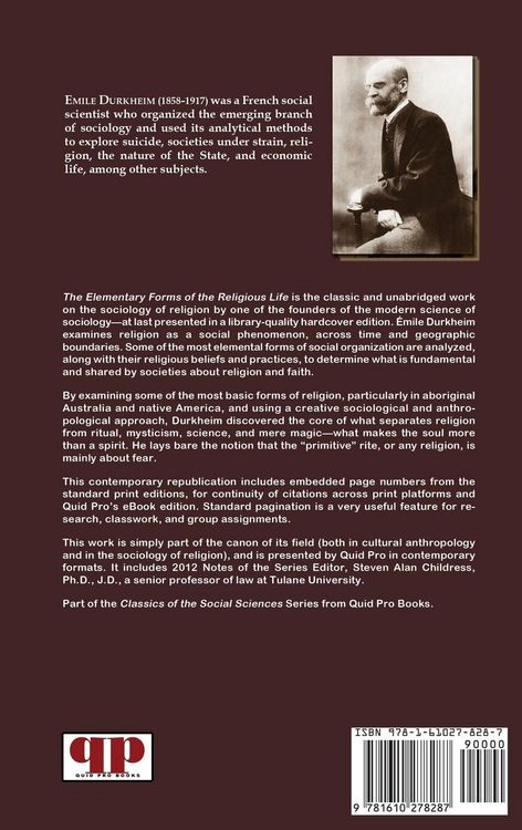 Produktbild: The Elementary Forms of the Religious Life