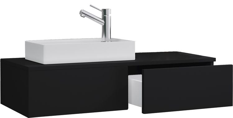 Produktbild: 2-tlg. G&auml;ste WC Waschplatz Waschtisch schmal Gudas
