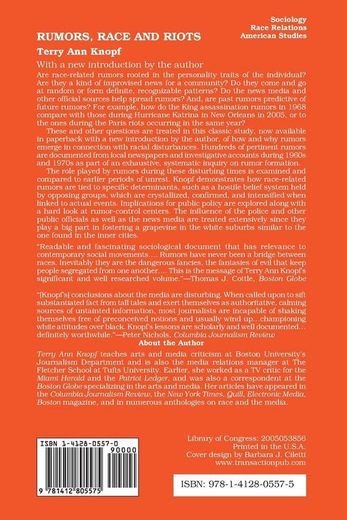 Produktbild: Rumors, Race and Riots