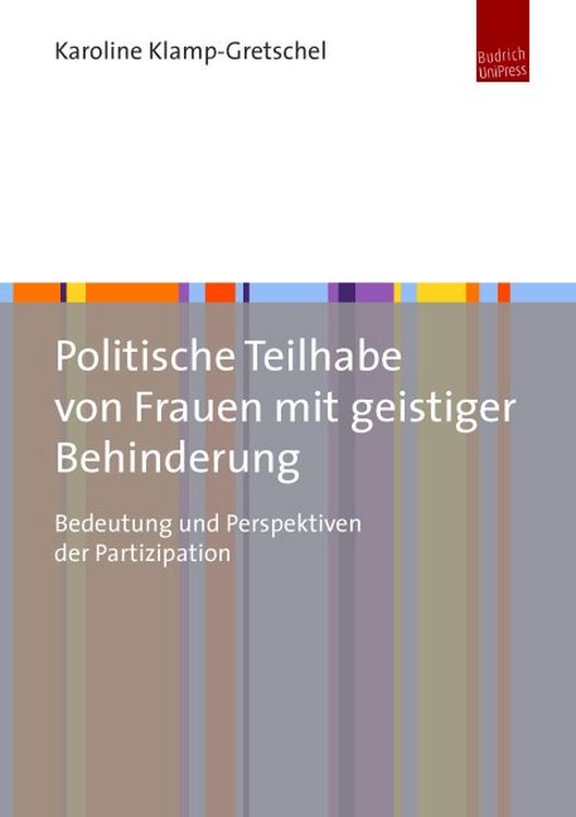 Produktbild: Politische Teilhabe von Frauen mit geistiger Behinderung