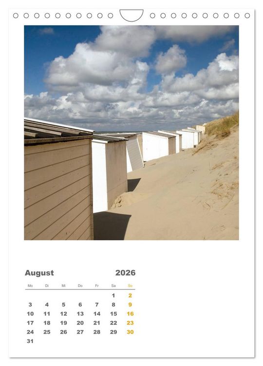 Produktbild: Hollands Strandparadies Zeeland (Wandkalender 2026 DIN A4 hoch), CALVENDO Monatskalender