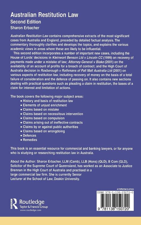 Produktbild: Australian Restitution Law