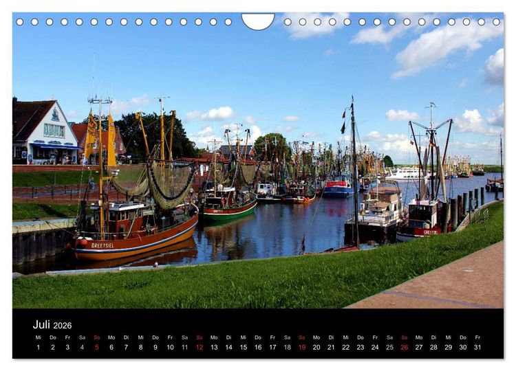 Produktbild: Ostfriesland verzaubert! (Wandkalender 2026 DIN A4 quer), CALVENDO Monatskalender