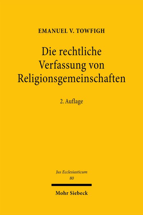 Produktbild: Die rechtliche Verfassung von Religionsgemeinschaften
