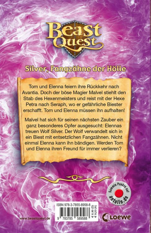 Produktbild: Beast Quest (Band 52) - Silver, Fangz&auml;hne der H&ouml;lle