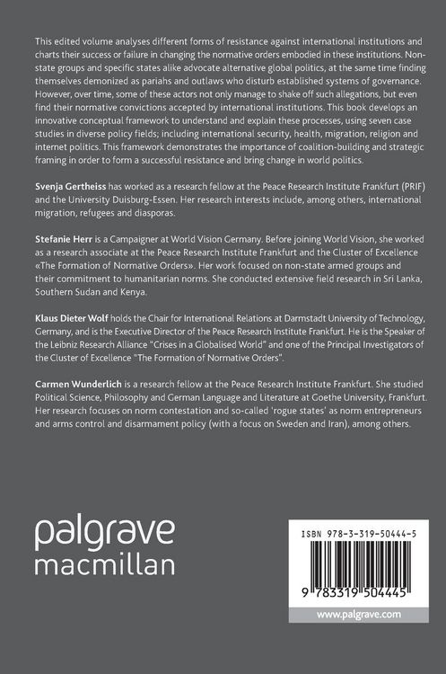 Produktbild: Resistance and Change in World Politics