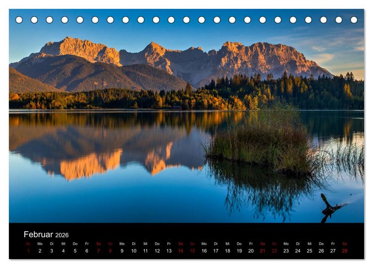 Produktbild: Licht &uuml;ber Alpenlandschaften (Tischkalender 2026 DIN A5 quer), CALVENDO Monatskalender