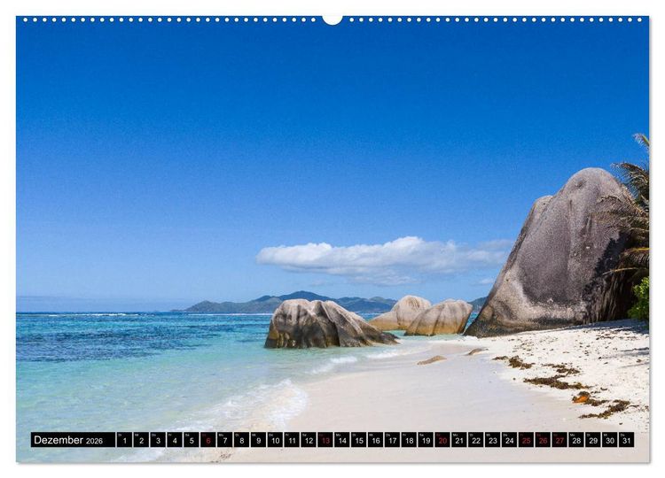 Produktbild: Seychellen. Sonneninseln - Mah&eacute;, La Digue, Praslin (Wandkalender 2026 DIN A2 quer), CALVENDO Monatskalender