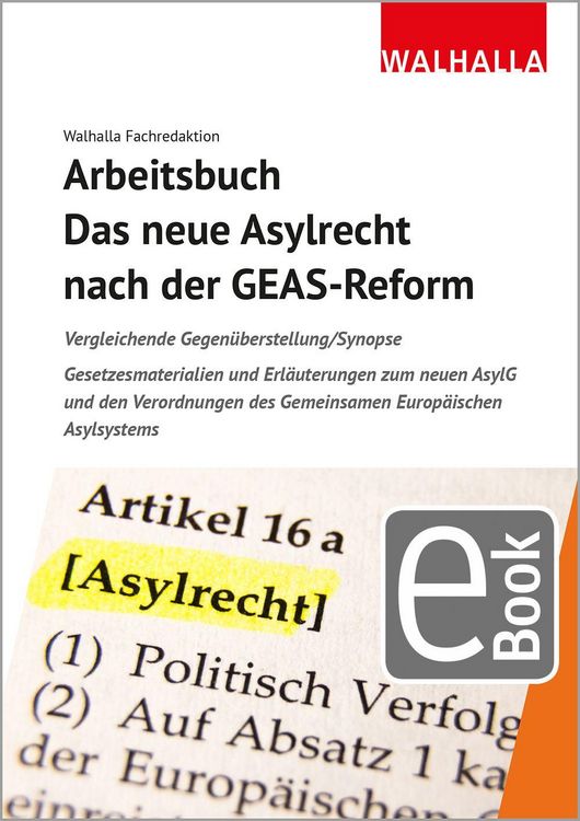 Produktbild: Arbeitsbuch: Das neue Asylrecht nach der GEAS-Reform