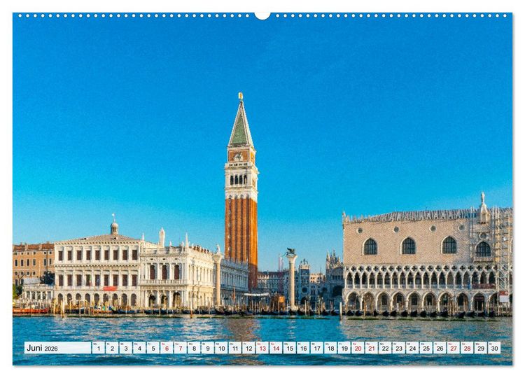 Produktbild: Venedig. Lagunenstadt in Italien (hochwertiger Premium Wandkalender 2026 DIN A2 quer), Kunstdruck in Hochglanz