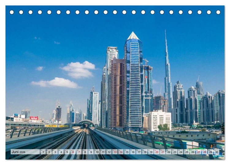Produktbild: Dubai - Traumstadt der Scheichs (Tischkalender 2026 DIN A5 quer), CALVENDO Monatskalender