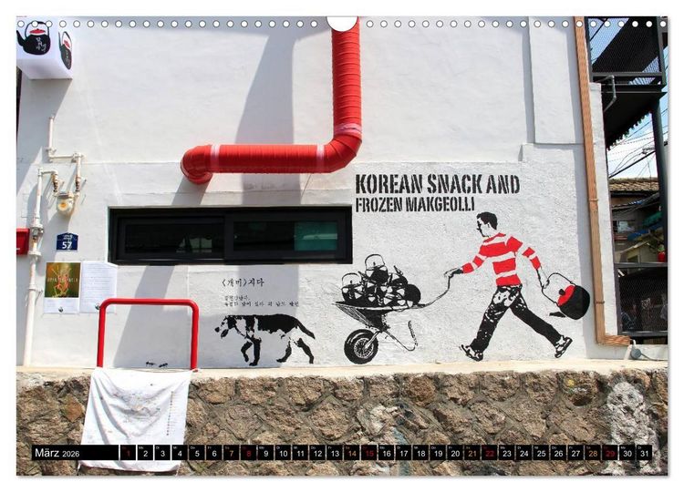Produktbild: Street Art Seoul (Wandkalender 2026 DIN A3 quer), CALVENDO Monatskalender