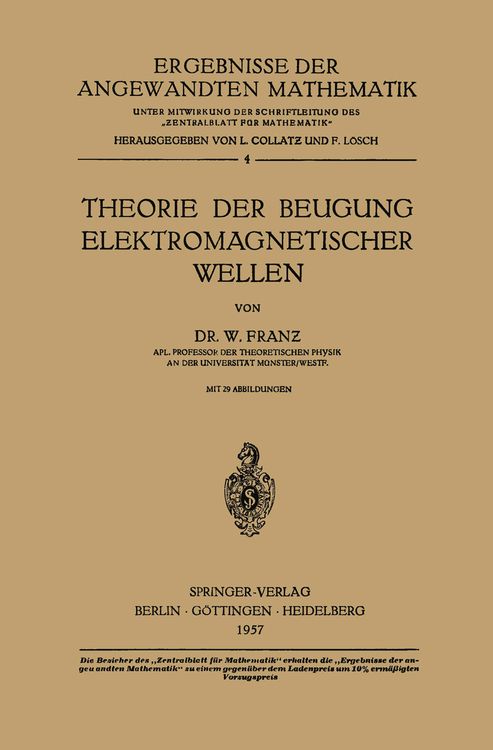 Produktbild: Theorie der Beugung Elektromagnetischer Wellen