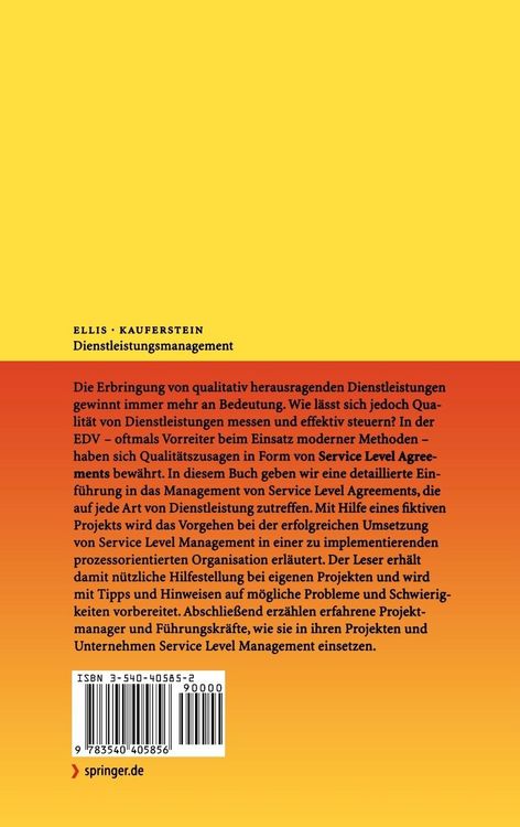 Produktbild: Dienstleistungsmanagement