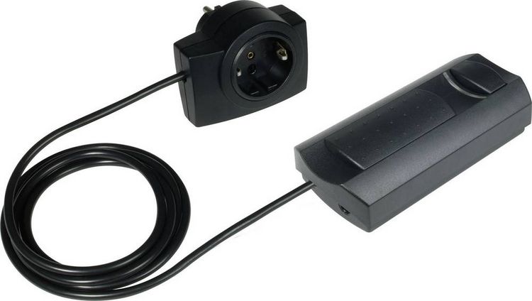 Produktbild: Ehmann 2620x0709 Schnurdimmer Geeignet f&uuml;r Leuchtmittel: LED-Lampe, Energiesparlampe, Halogenlampe, Gl&uuml;hlampe Schwarz