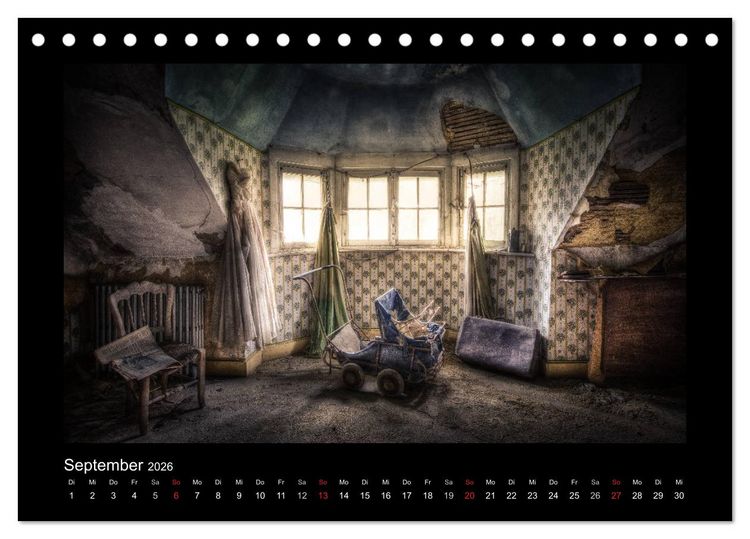 Produktbild: Lost Places - verlassene Orte vergangener Glanz (Tischkalender 2026 DIN A5 quer), CALVENDO Monatskalender