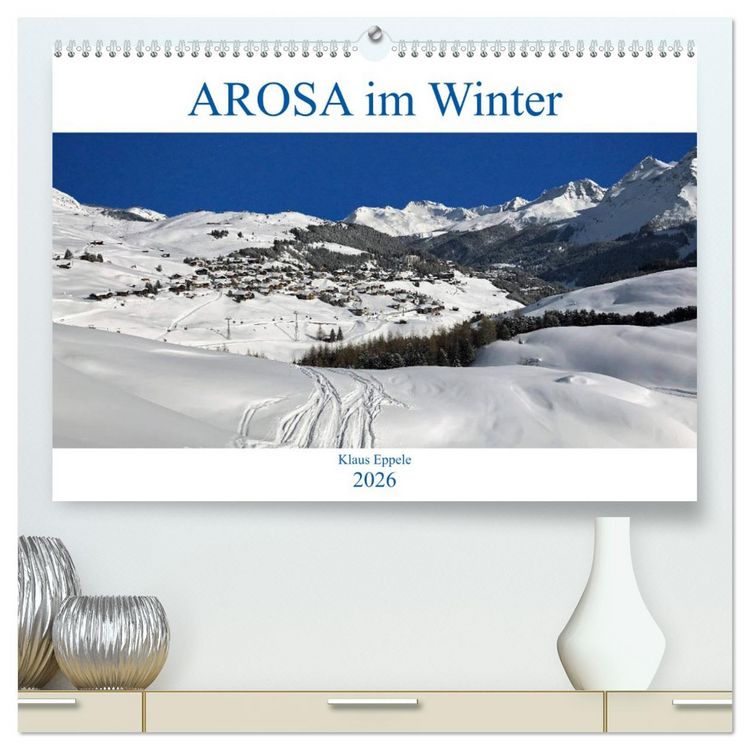 Produktbild: AROSA im Winter (hochwertiger Premium Wandkalender 2026 DIN A2 quer), Kunstdruck in Hochglanz