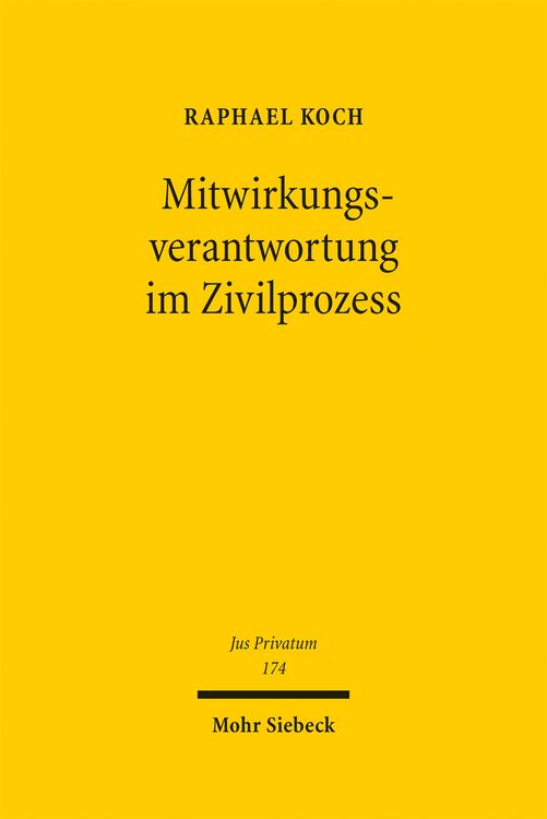 Produktbild: Mitwirkungsverantwortung im Zivilprozess