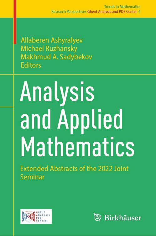 Produktbild: Analysis and Applied Mathematics
