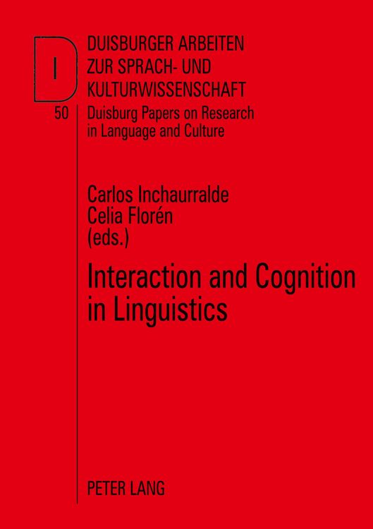Produktbild: Interaction and Cognition in Linguistics
