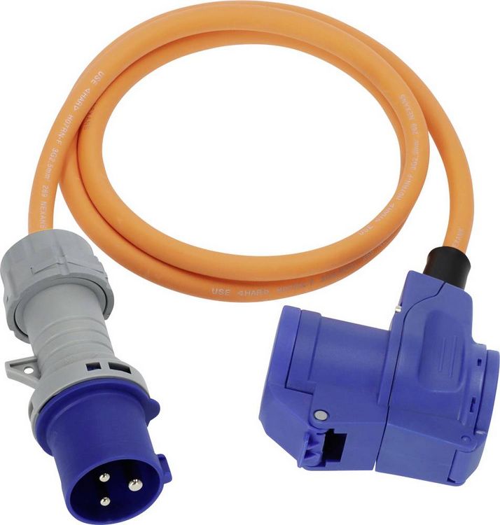 Produktbild: Brennenstuhl 1132920325 Strom Camping-Adapterkabel Blau, Schwarz, Orange, Grau 1.5 m H07RN-F 3G 2,5 mm&sup2;