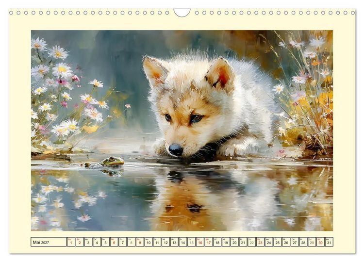 Produktbild: Waldseelen. Verspielte W&ouml;lfe im Licht der Natur (Wandkalender 2027 DIN A3 quer), CALVENDO Monatskalender