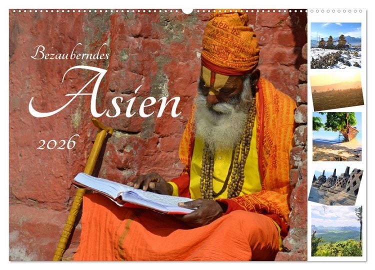 Produktbild: Bezauberndes Asien 2026 (Wandkalender 2026 DIN A2 quer), CALVENDO Monatskalender
