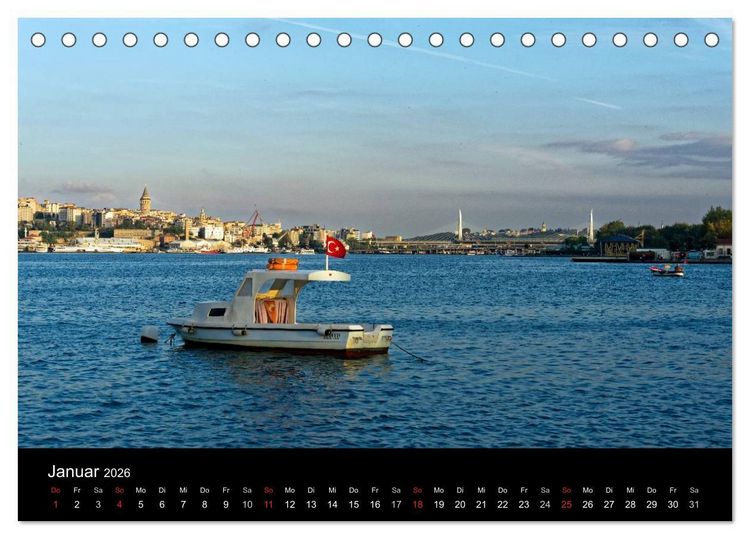 Produktbild: Istanbul Einmalig (Tischkalender 2026 DIN A5 quer), CALVENDO Monatskalender